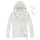 Men Quick Dry Skin Jacket / Ultra-Light Casual Windbreaker / Waterproof Clothing-White-XS-JadeMoghul Inc.
