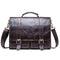 Men's briefcase genuine leather business handbag laptop casual large shoulder bag vintage messenger bags luxury