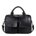 Men's Briefcases men's leather male man Laptop bag 14inch business Messenger bags men Shoulder Bags Genuine Leather