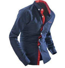 Men's Dress Shirt Collared Long-Sleeve Shirt AExp