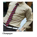 Men 's Fashion Candy Color Long - sleeved Slim Business Casual Shirt Men Luxury Stylish Casual Dress Slim Fit Casual Blouse-5-L-JadeMoghul Inc.