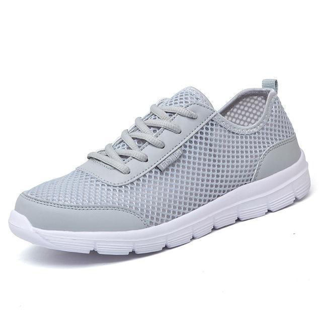 Men Shoes 2017 Summer Sneakers Breathable Casual Shoes Fashion Comfortable Lace up Men Sneakers Shoes Plus Size 38-48-Gray-4.5-JadeMoghul Inc.
