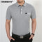 Men Short Sleeve Cotton T-Shirt With Pocket-Grey-S-JadeMoghul Inc.