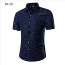 Men Short Sleeve Hawaiian Shirt / Summer Casual Floral Shirt For Men-DC10-M-JadeMoghul Inc.
