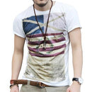 Men Short Sleeve T-Shirt / Round Neck T-Shirt-White-S-JadeMoghul Inc.