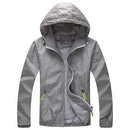 Men Skin Coat / Waterproof Outwear Ultralight Jacket-Grey-M-JadeMoghul Inc.