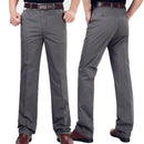 Men Smart Dress Pants / Straight Long Cotton Trousers-5211-29-JadeMoghul Inc.