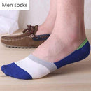 Men Socks Slippers / Striped Cotton & Anti Odor
