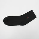 Men Solid Color Cotton Classic Business Casual Socks-A black-JadeMoghul Inc.