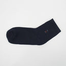 Men Solid Color Cotton Classic Business Casual Socks-E navy blue-JadeMoghul Inc.