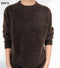 Men Solid Winter Pullover / Full Sleeves O-Neck Cashmere Sweater-coffe-S-JadeMoghul Inc.