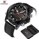 Men Sports Quartz LED Analog Military Wristwatch-black-JadeMoghul Inc.