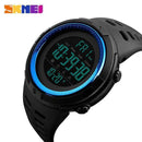 Men Sports Watch / Chrono Countdown Waterproof Digital Watch-Blue-JadeMoghul Inc.