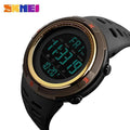 Men Sports Watch / Chrono Countdown Waterproof Digital Watch-Brown gold-JadeMoghul Inc.
