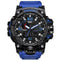Men Sports Watch Dual Display Analog Digital LED Electronic Quartz Wristwatch-Blue-JadeMoghul Inc.