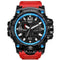 Men Sports Watch Dual Display Analog Digital LED Electronic Quartz Wristwatch-Red Blue-JadeMoghul Inc.