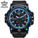 Men Sports Watch / Quartz LED Digital Electronic Watch-Black Blue-JadeMoghul Inc.