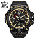 Men Sports Watch / Quartz LED Digital Electronic Watch-Black Gold-JadeMoghul Inc.