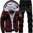 Men Sportswear Hoodies / Casual Sweatshirt / Tracksuit Sets-D76 red-M-JadeMoghul Inc.