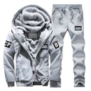 Men Sportswear Hoodies / Casual Sweatshirt / Tracksuit Sets-D80 Light Grey-M-JadeMoghul Inc.