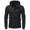 Men Stylish Sweatshirt - Zipper Long Sleeve Hoodie-Black-XL-China-JadeMoghul Inc.