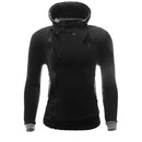 Men Sweatshirt - Winter Long Sleeve Slim Casual Pullover Hoodie-Black-XL-China-JadeMoghul Inc.