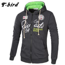Men Sweatshirt / Zipper Hoodie For Men-Dark gray red-XL-JadeMoghul Inc.