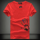 Men T-Shirts Plus Size 5XL 4XL Tee Shirt - Summer Short Sleeve Men's T Shirts Male TShirts Camiseta Tshirt Homme-Red-4XL-JadeMoghul Inc.