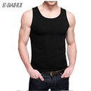 Men T-shirts Summer Cotton Slim Fit Men Tank Tops Clothing Bodybuilding Undershirt Golds Fitness tops tees 22151-White-S-JadeMoghul Inc.