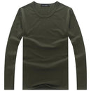 Men T Solid Shirts Fashion 2017 New Fashion Fitness Long Sleeve Tshirts HommeTops&Tees Camisetas Hombre Hip Hop R1058-O neck Army-S-JadeMoghul Inc.