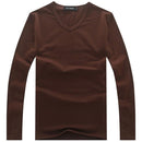 Men T Solid Shirts Fashion 2017 New Fashion Fitness Long Sleeve Tshirts HommeTops&Tees Camisetas Hombre Hip Hop R1058-O neck White-S-JadeMoghul Inc.