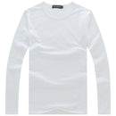 Men T Solid Shirts Fashion 2017 New Fashion Fitness Long Sleeve Tshirts HommeTops&Tees Camisetas Hombre Hip Hop R1058-O neck White-S-JadeMoghul Inc.