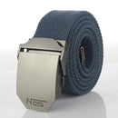 Men Tactical Belt / Automatic Buckle Belt-White-110cm-JadeMoghul Inc.