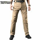 Men Tactical Pants / Men Cargo Pants / Men Multi-Pockets Casual Military Combat Trousers-khaki-30-JadeMoghul Inc.