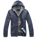 Men Thick Hoodie With Fur / All Season Hoodie-Blue-M-JadeMoghul Inc.