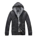 Men Thick Hoodie With Fur / All Season Hoodie-Dark Gray-M-JadeMoghul Inc.