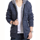 Men Thick Hoodie With Fur / All Season Hoodie-Light Gray-M-JadeMoghul Inc.