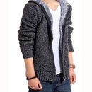 Men Thick Hoodie With Fur / All Season Hoodie-Light Gray-M-JadeMoghul Inc.