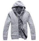 Men Thick Hoodie With Fur / All Season Hoodie-Light Gray-M-JadeMoghul Inc.