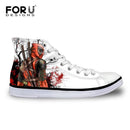 Men Top Canvas Shoes / Classic High-Top Flat Shoe-H035AK-5-JadeMoghul Inc.