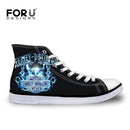 Men Top Canvas Shoes / Classic High-Top Flat Shoe-H2967AK-5-JadeMoghul Inc.