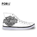 Men Top Canvas Shoes / Classic High-Top Flat Shoe-H2968AK-5-JadeMoghul Inc.