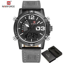 Men Waterproof Military Sports Watch-Black Gray-JadeMoghul Inc.