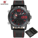 Men Waterproof Military Sports Watch-Black Red-JadeMoghul Inc.