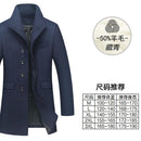 Men Winter Overcoat - Men Peacoat Jackets-Navy blue-M-JadeMoghul Inc.