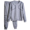 Men Winter Tracksuit Set - Solid Sweat Suit (Top & Pants)-M06 Grey-S-JadeMoghul Inc.