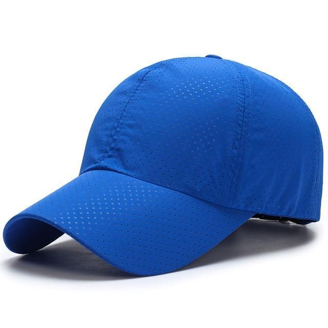 Men Women 2017 Summer Snapback Quick Dry Mesh Baseball Cap Sun Hat Bone Breathable Hat-Navy Blue-JadeMoghul Inc.