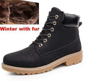 Men / Women Autumn Boots-fur black winter-5.5-JadeMoghul Inc.