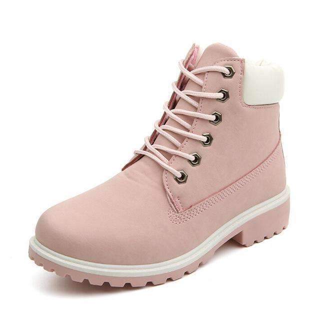 Men / Women Autumn Boots-Pink-5.5-JadeMoghul Inc.