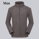 Men /Women Outdoor Sport Polar Fleece Jacket-men gray-Asian S-JadeMoghul Inc.